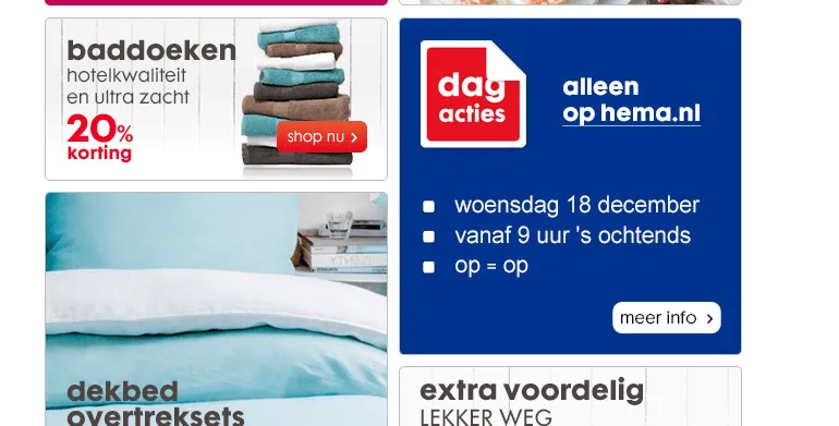 hema dagacties