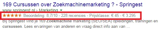 rich-snippets-sterren