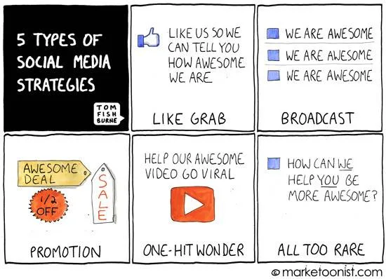 social media cartoon