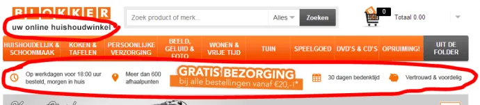 blokker usp's en tagline
