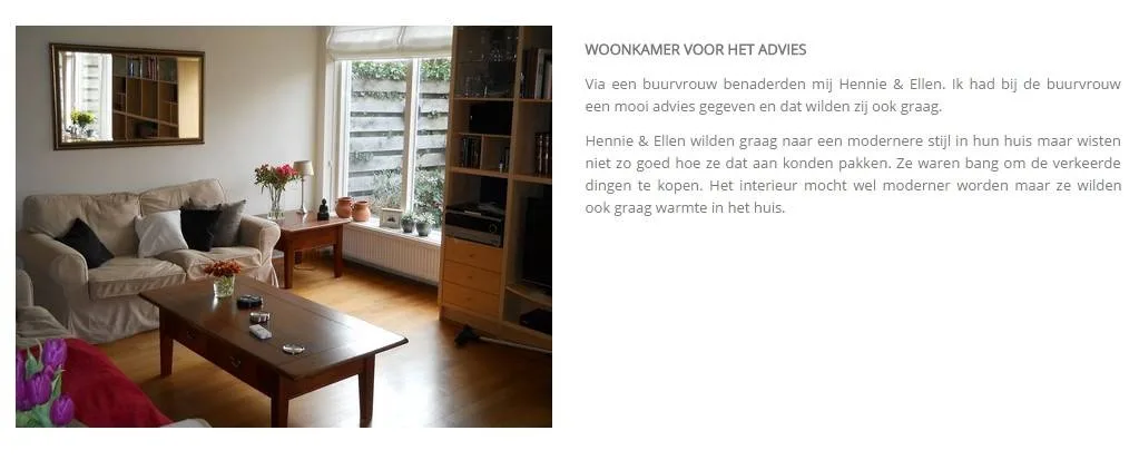 Voorbeeld contrast Mix in Stijl woonkamer voor