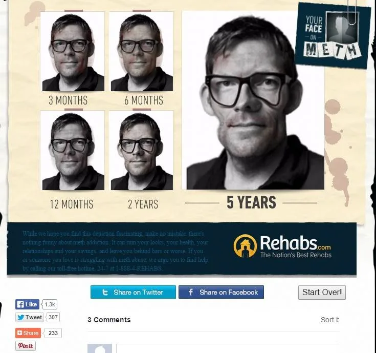 Voorbeeld Emoties. Your Face On Meth