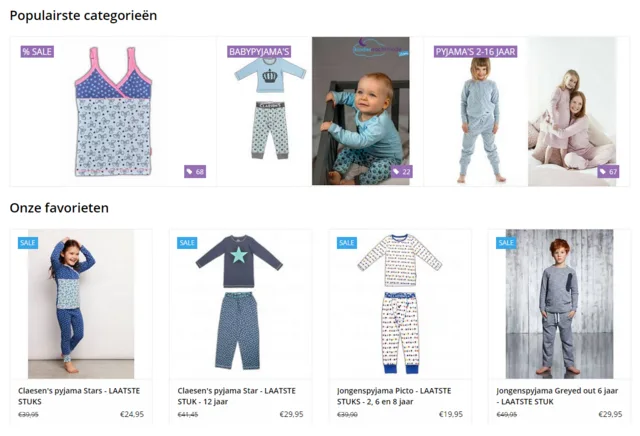 populairste categorieën