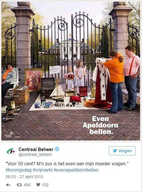 centraal beheer koningsdag foto