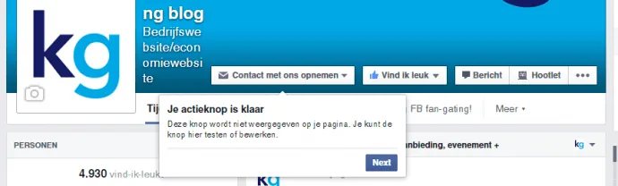 Facebook button testen