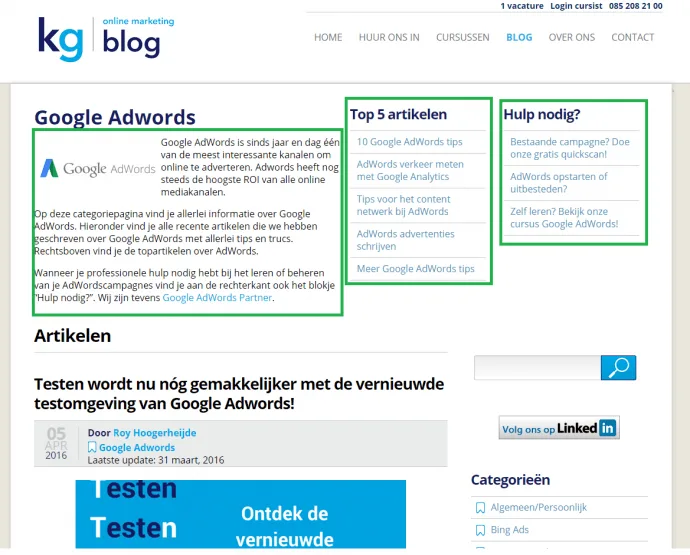 categoriepagina